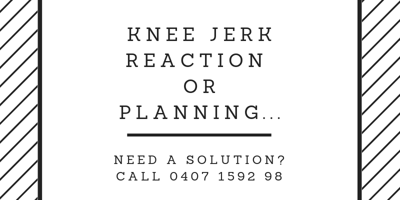PPP – Knee jerk reaction or planning